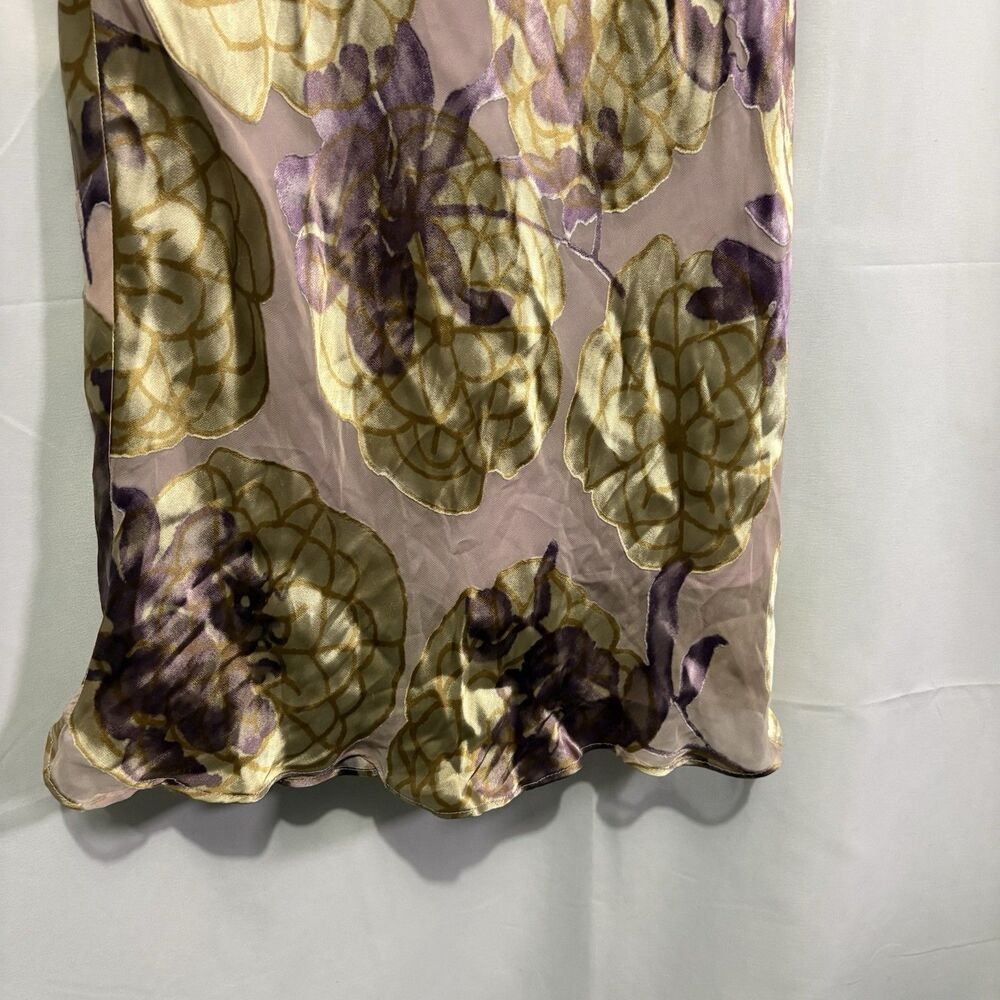 Vintage Y2K Andrea Polizzi Rex Lester Dress 4 Velvet Burnout Floral Midi Fairy - Picture 2 of 9